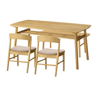 SOLK(ソルク) ダイニング4点セット W1400 ライトグレー | ダイニング