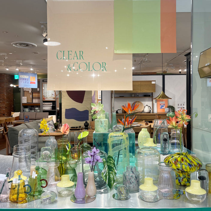 【CLEAR＆COLOR】ガラスアイテム特集！