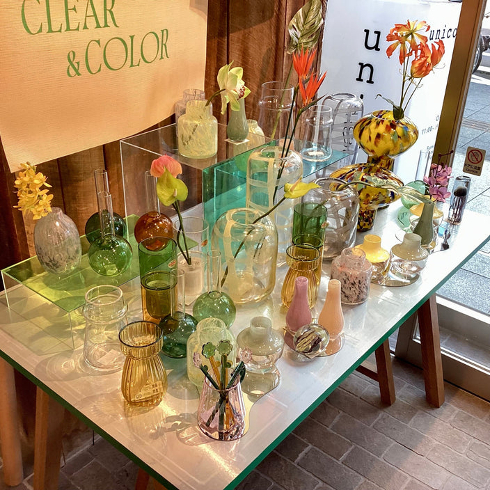【CLEAR＆COLOR】お部屋を彩るガラス雑貨