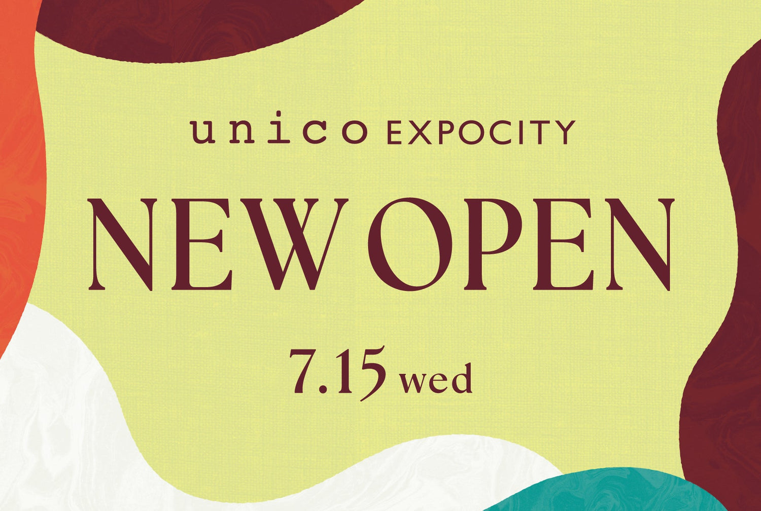unico EXPOCITYが7月15日(水)にオープン！先着順で限定ノベルティの配布も